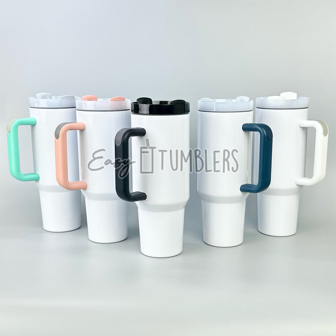 40oz Gloss Version 2 Sublimation Blank Tumblers (Template Included)