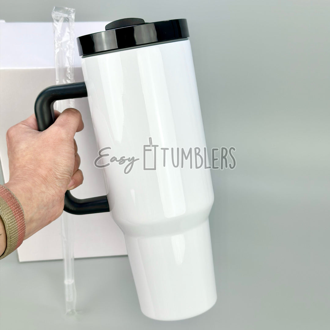 40oz Gloss Version 2 Sublimation Blank Tumblers (Template Included)