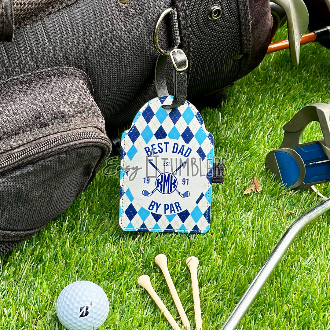 Sublimation Golf Bag Tag with Tees