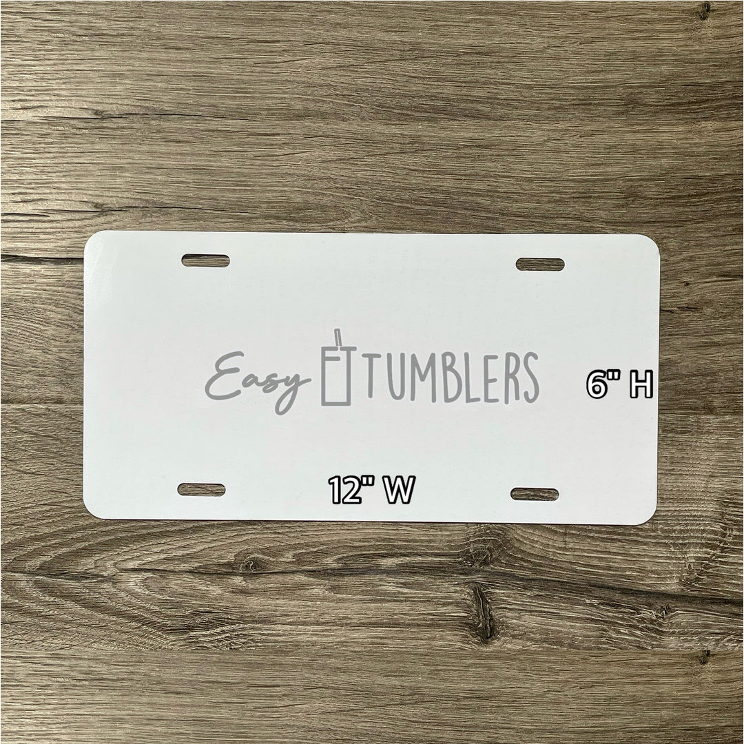 Sublimation License Plate Blank