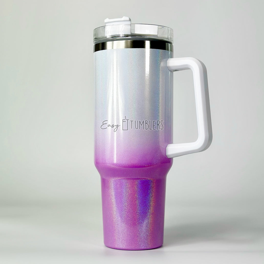 40oz Shimmer Ombre Sublimation Blank Tumblers (Template Included)