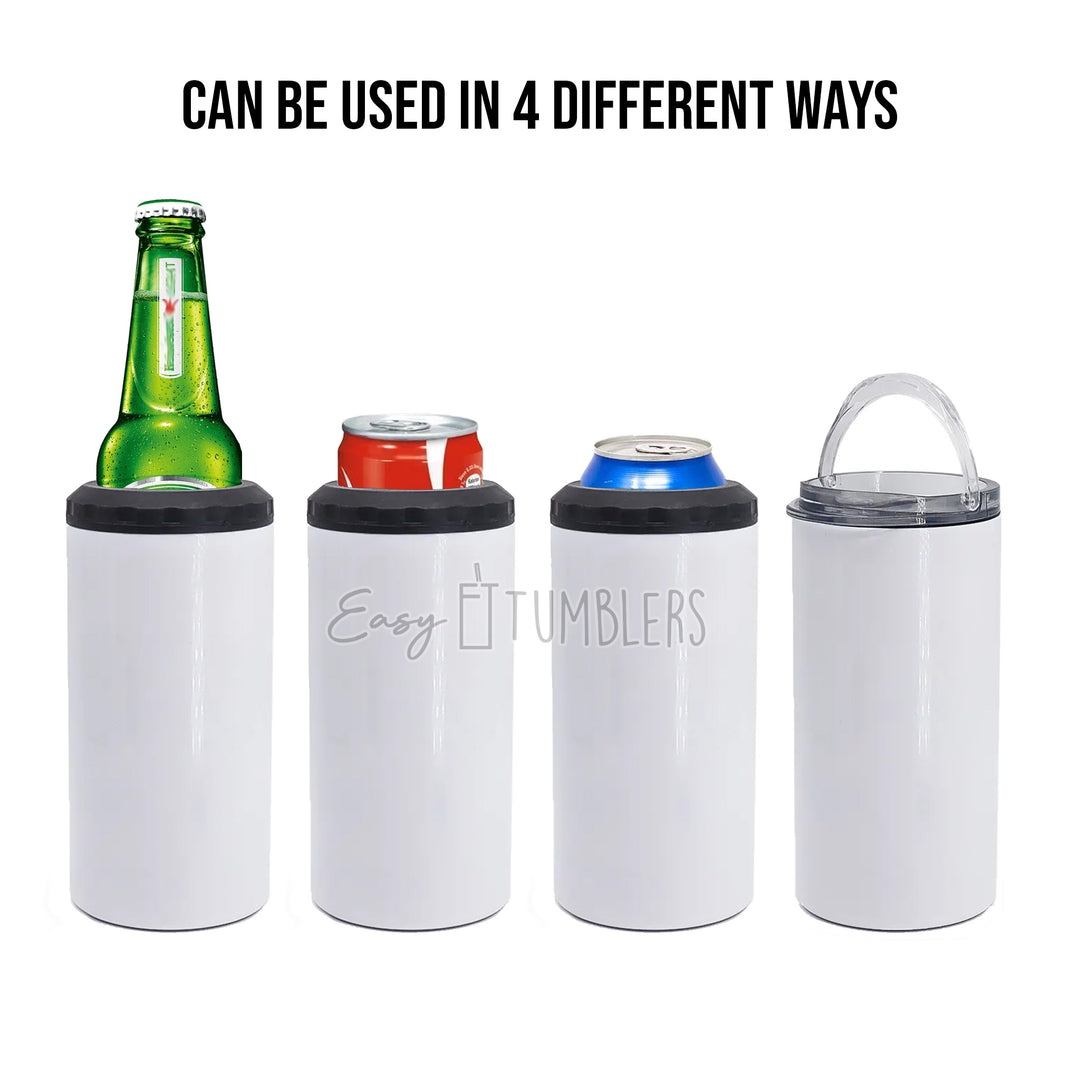 Blank Can Coolers White Beer Holders Assorted Colors Drink Holder for DIY  Heat Transfer and Sublimation Fits 12 Oz Can & Beer Bottle Holders 