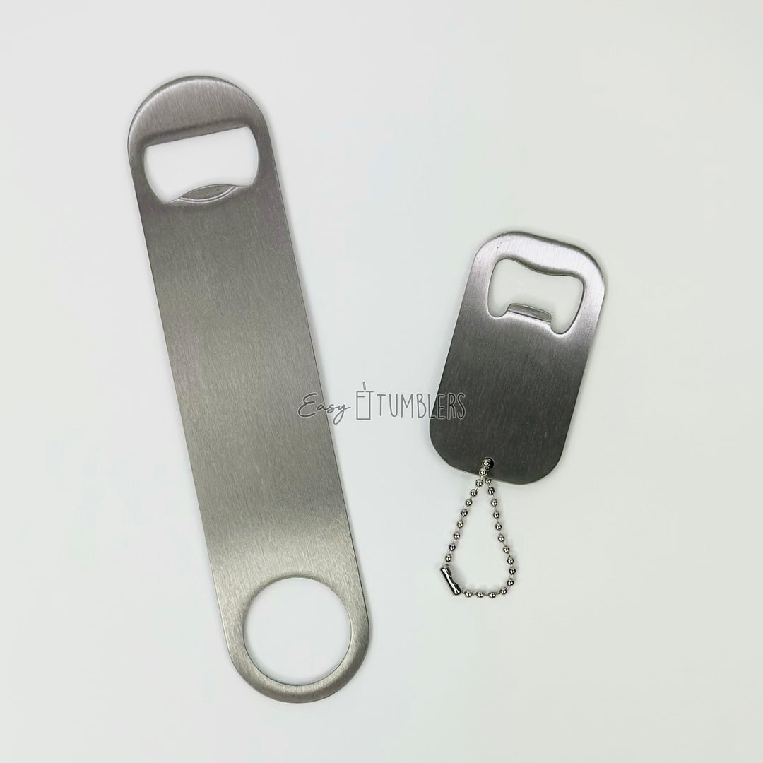 Blank Sublimation Bottle Opener Stainless Steel 2 Sided Silver - 30% Off  Storewide!
