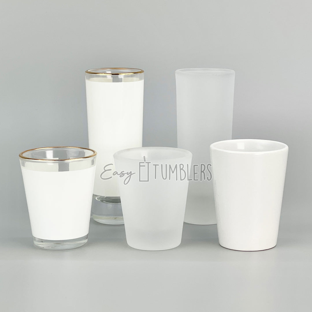 How to Print 3 OZ Sublimation Shot Glass Tumbler with Mug Heat Press and  Sublimation Oven? 