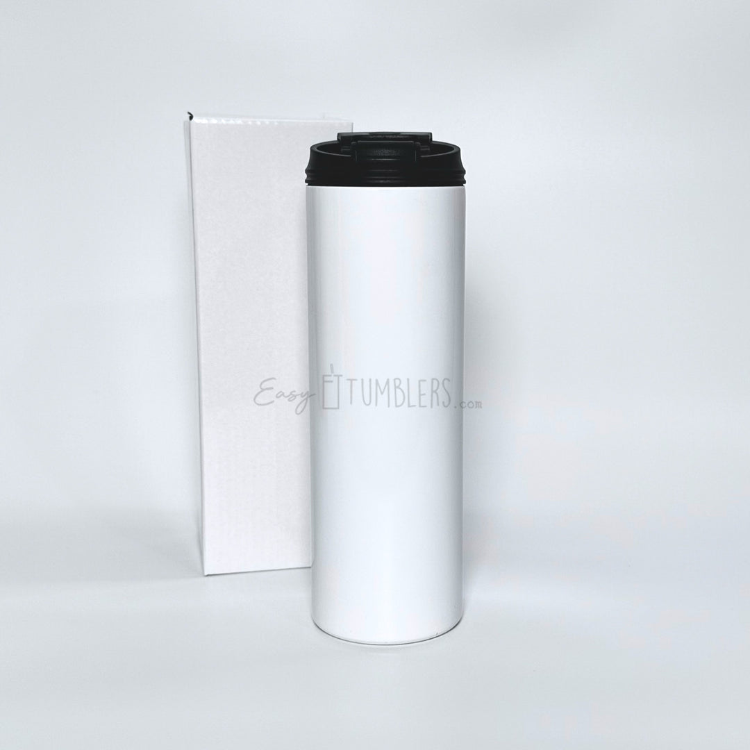12/25 Pack Sublimation Tumblers 20 Oz Bulk Blank Tumblers Skinny Straight  Flat Bottom Cups White With Lid And Straw