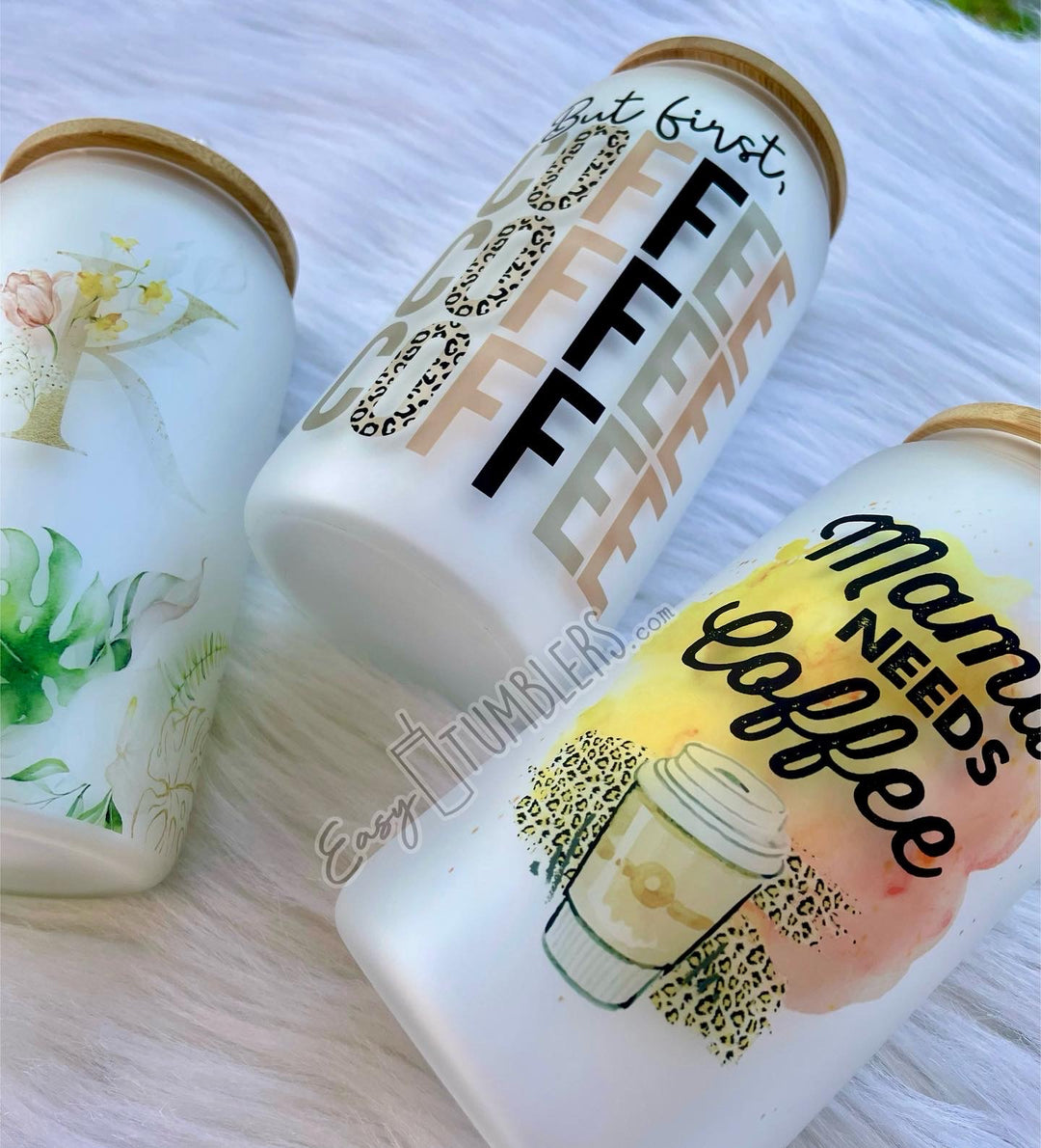 Sublimation FROSTED Glass Cans – Easy Tumblers