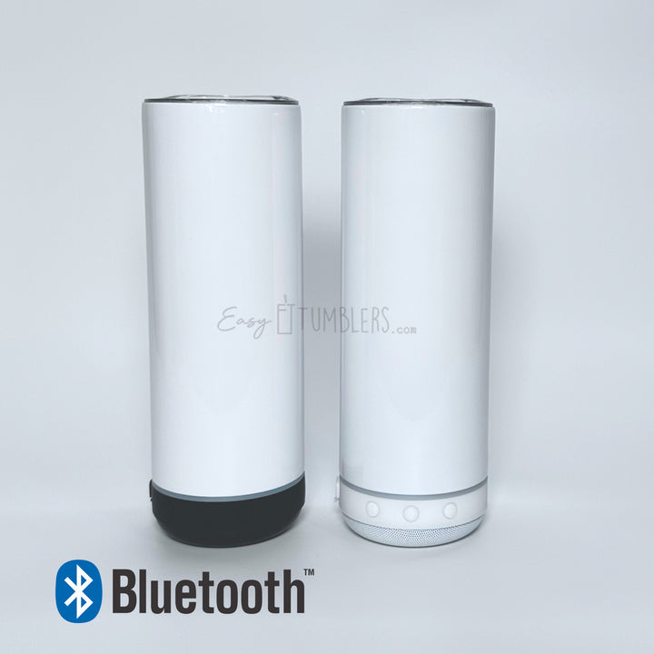 Bluetooth Speaker Tumbler 20oz Gloss Sublimation Blank Tumbler