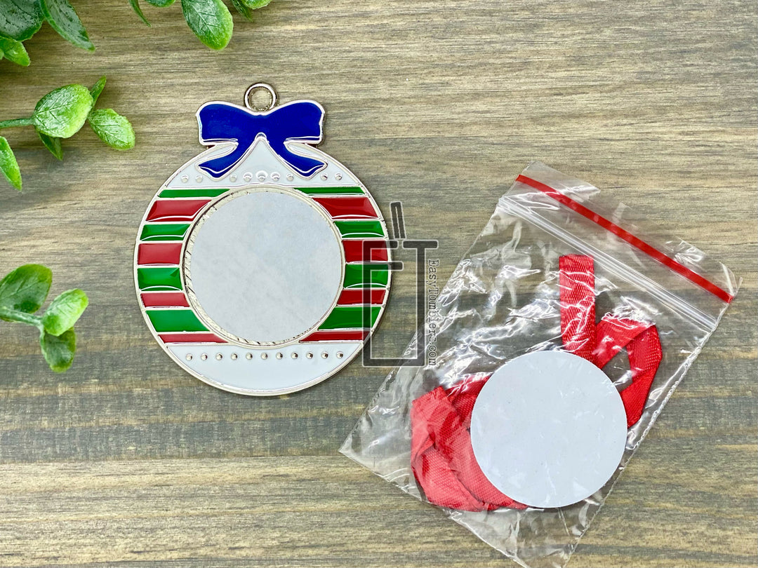 Sublimation Metal Ornaments (Pack of 2)