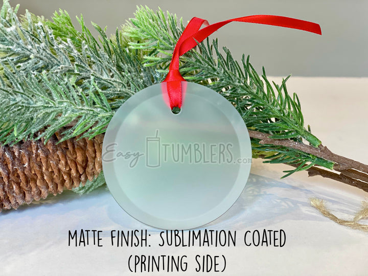 sublimation glass ornament