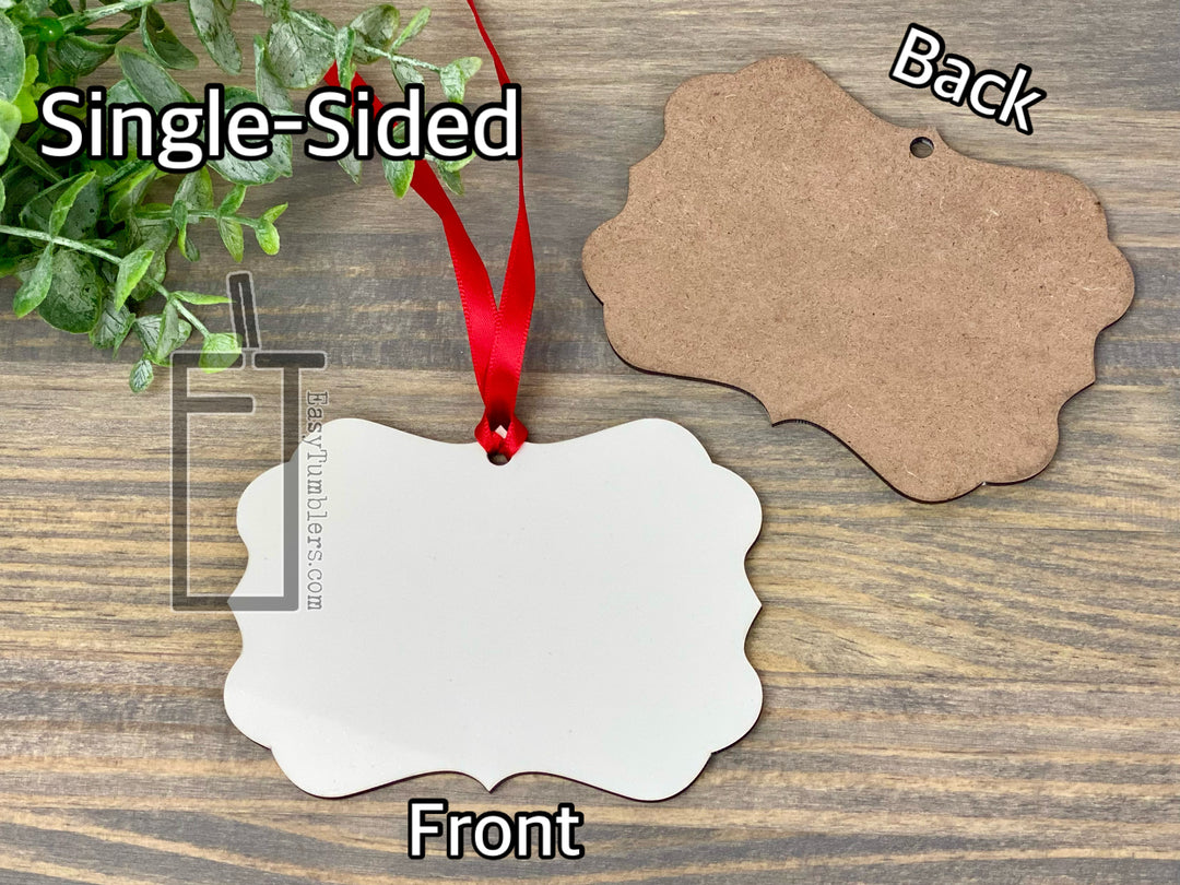 Sublimation MDF Benelux Ornaments (Template Included)